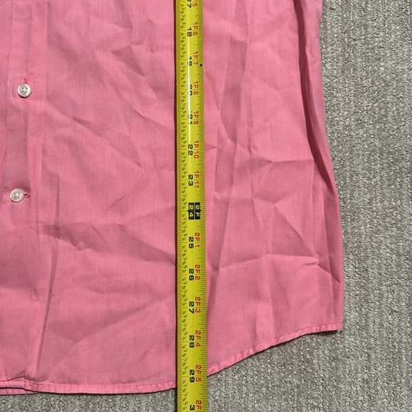 Peter Millar Men's Silk Cotton Shirt Pink M Long Sleeve Seaside Collection - Picture 7 of 9